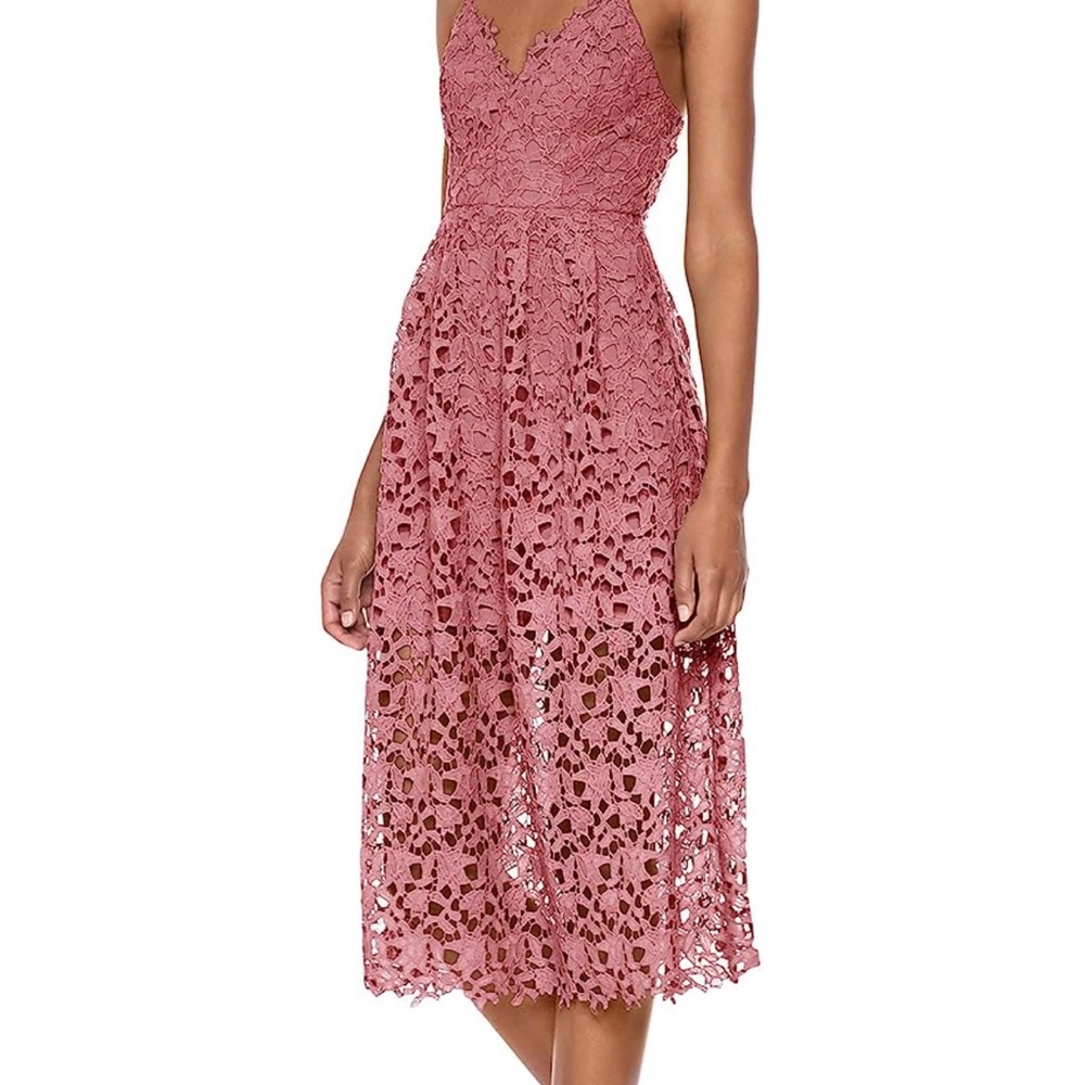 ASTR the label Women's Lace A Line Midi Dress